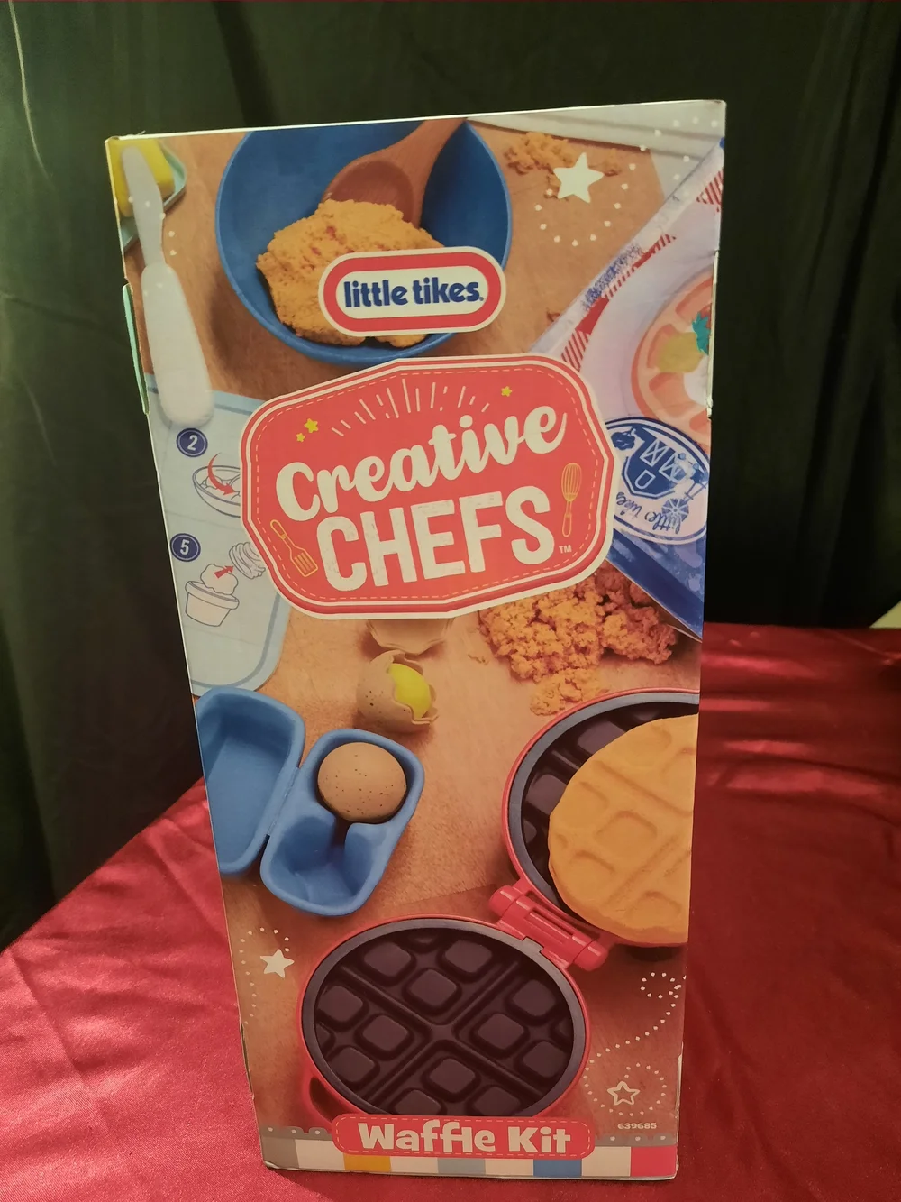 Creative Chefs Red Waffle Kit With 18 Realistic Cooking Accessories